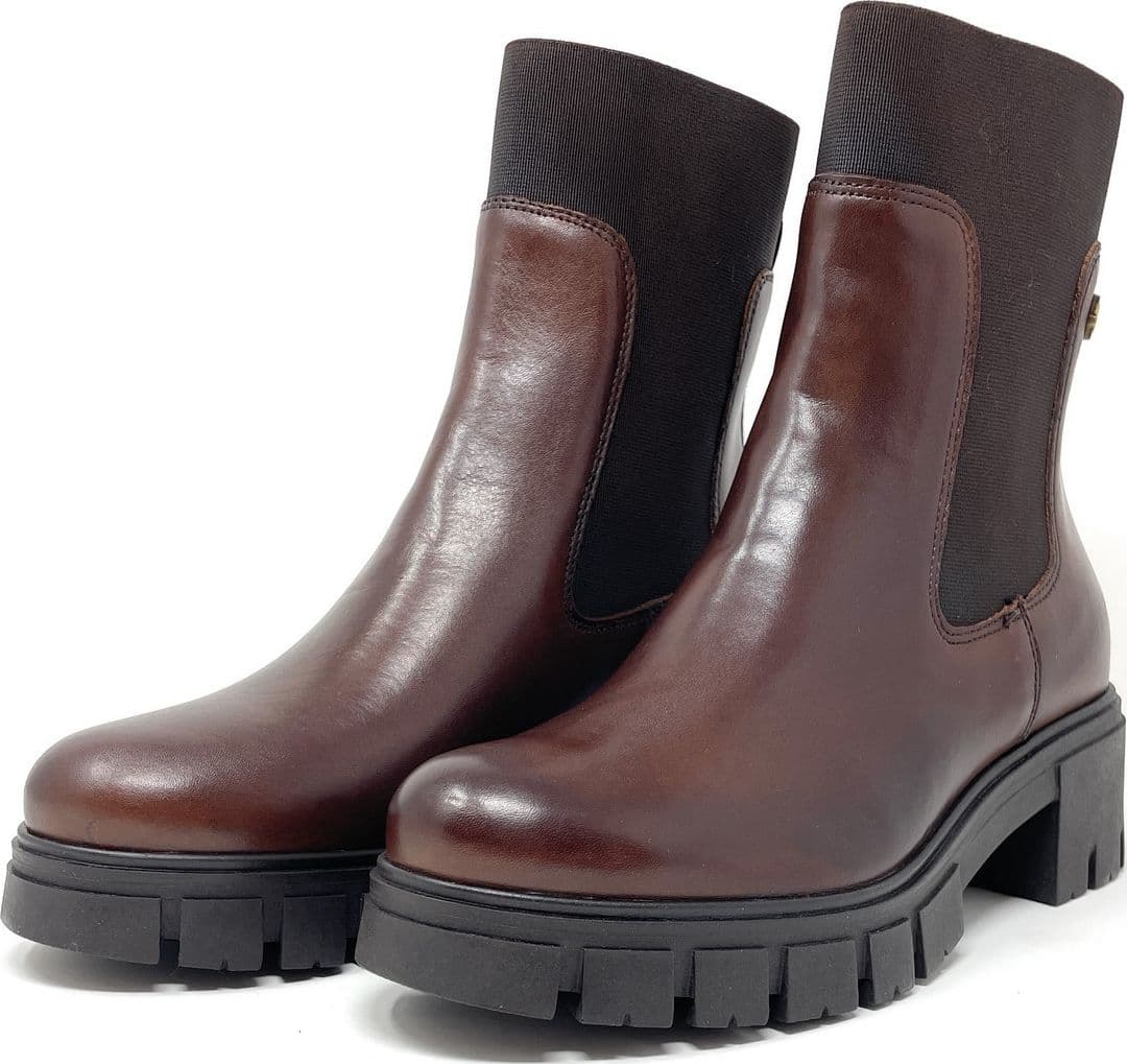 Janet & Janet tronchetti donna in pelle bdark brown J-1061 - 2