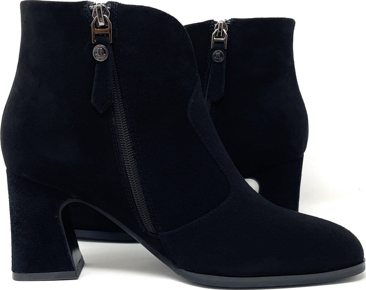 Janet & Janet tronchetti donna in camoscio black J-1312 - 3