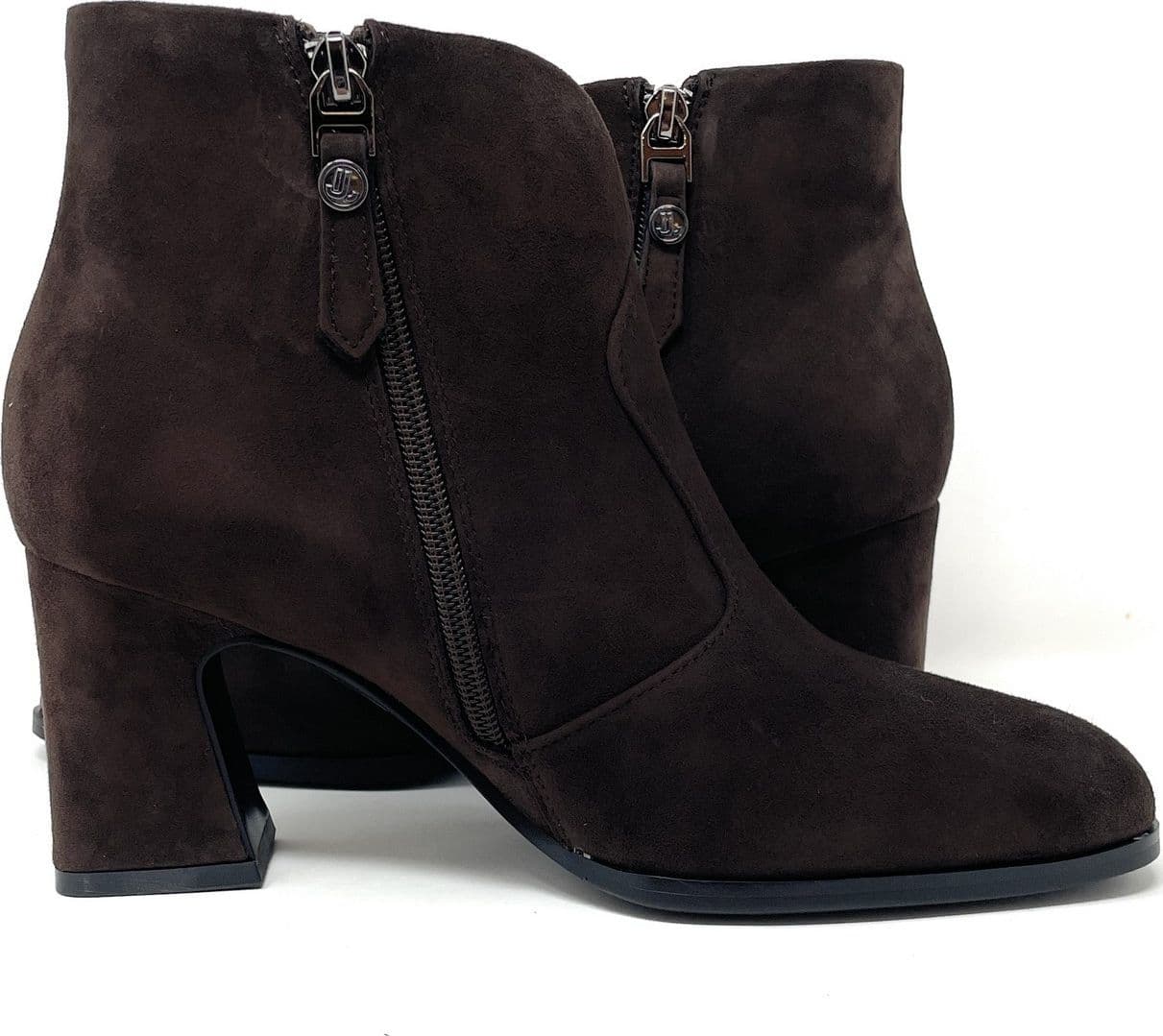 Janet & Janet tronchetti donna in camoscio dark brown J-1312 - 3