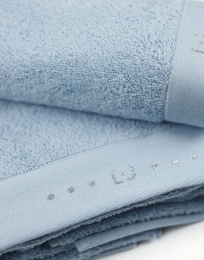Asciugamani Lurex L.L ! Art. LB965B  coppia  Viso + Bidet in Spugna di Puro Cotone - 15