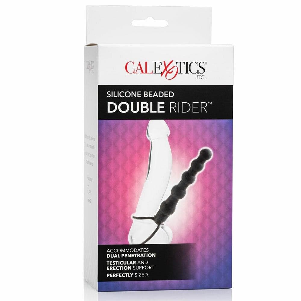 CalExotics Silicone Beaded Double Rider 15,2 cm Doppia Stimolazione - 11