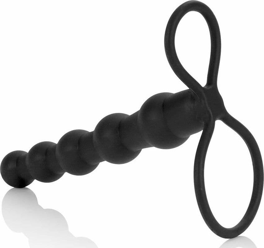 CalExotics Silicone Beaded Double Rider 15,2 cm Doppia Stimolazione - 5
