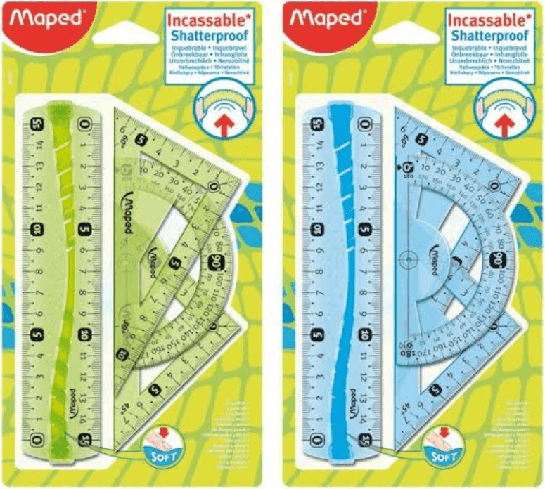 Maped 244069 Mini kit righe, squadre e goniometro [Italia] - 3