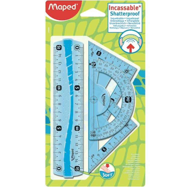 Maped 244069 Mini kit righe, squadre e goniometro [Italia] - 7