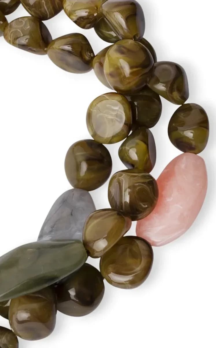 Collana girocollo con pietre grandi verde | MYA ACCESSORIES - 3