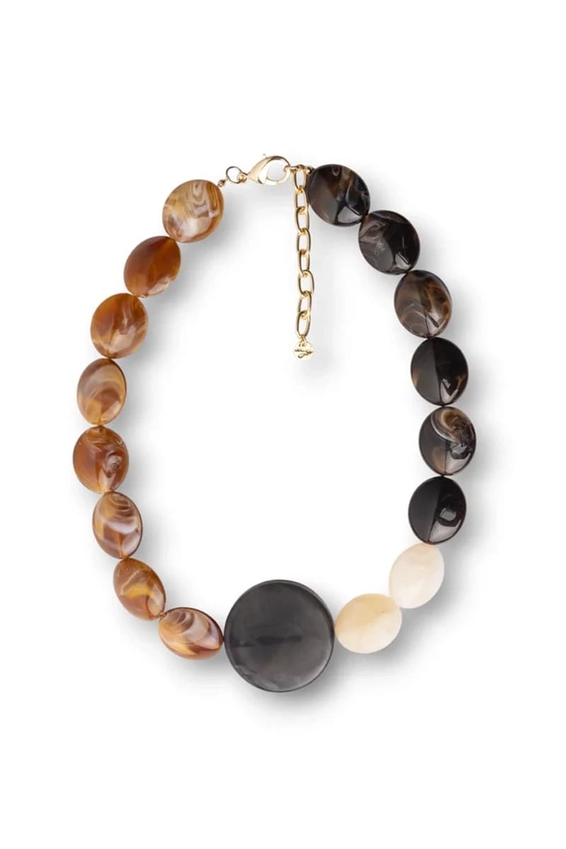 Collana in acrilico topazio e marrone | MYA ACCESSORIES - 2