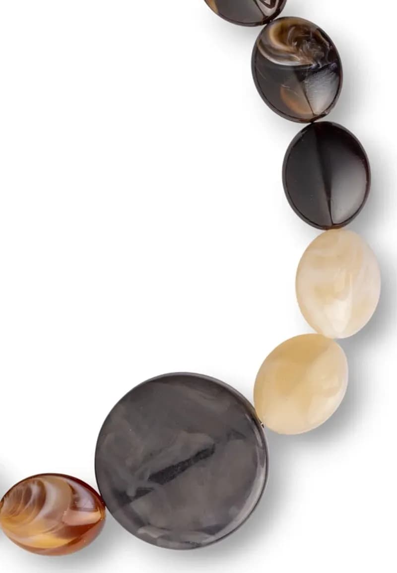 Collana in acrilico topazio e marrone | MYA ACCESSORIES - 3