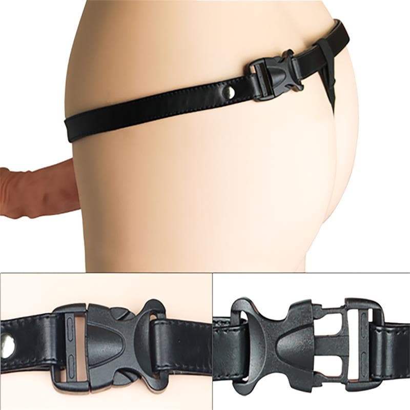 Strap On Cavo Vibrante Lovetoy 16,5 cm Harness Regolabile 10 Vibrazioni - 8