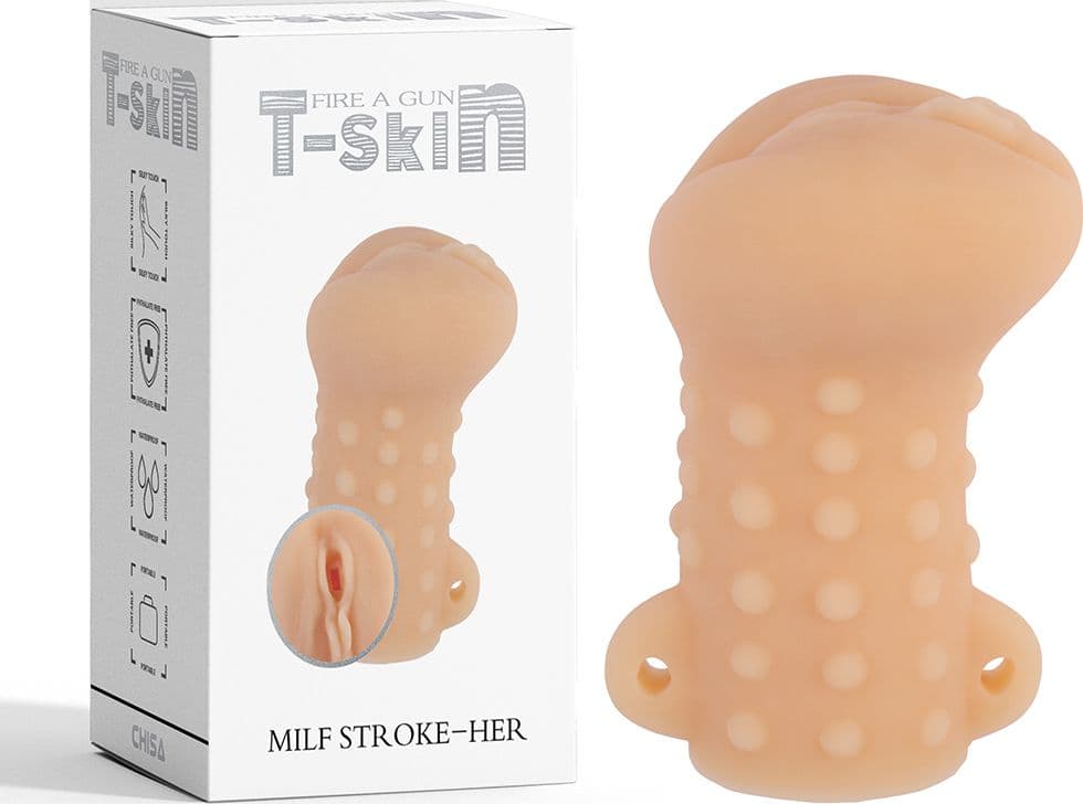 Masturbatore Uomo Chisa Ashly T-Skin Morbido 13,3 cm Compatto - 3