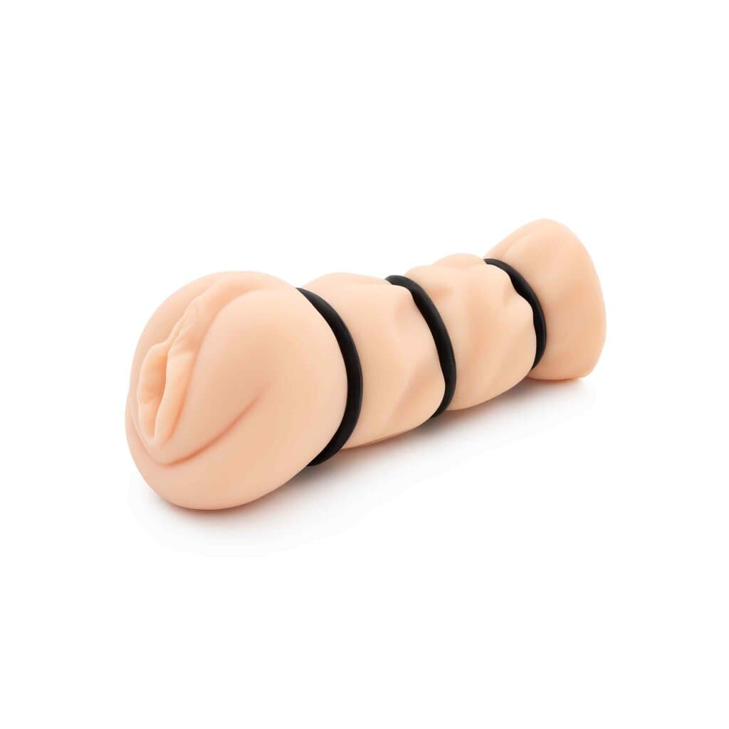 Masturbatore Uomo Hidden Desire Mega Tight TPR con 3 Anelli Regolabili - 4