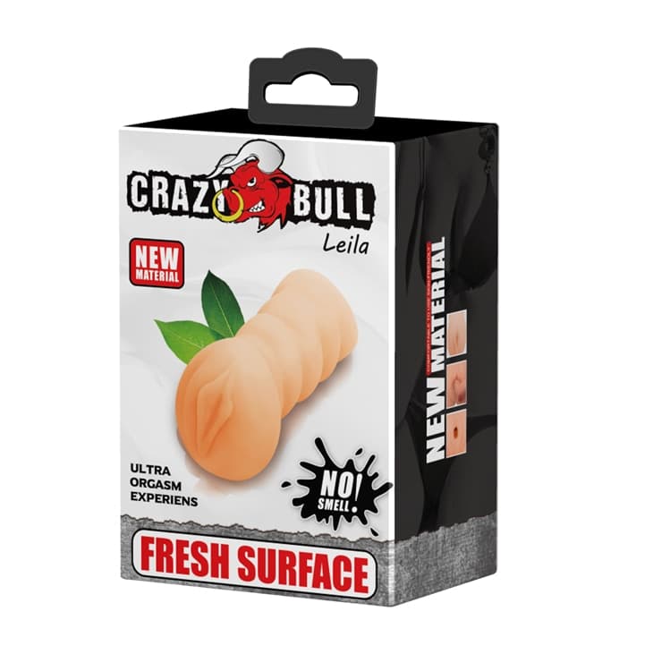 Masturbatore Uomo Crazy Bull Leila Morbido Compatto Superficie Liscia - 2