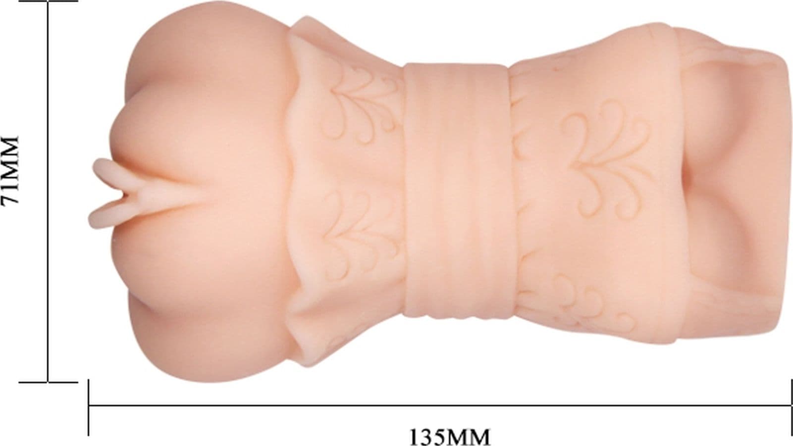 Masturbatore Uomo Crazy Bull 3D Vagina Water Skin 13,5 cm Morbido - 3