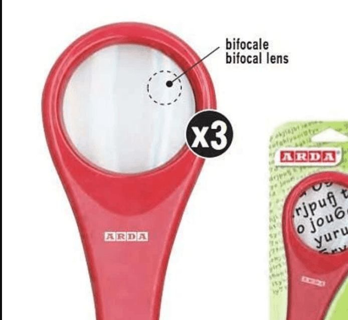 Arda - Lente di ingrandimento bifocale con corpo il plastica 62 mm - 2