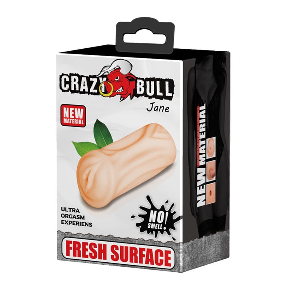 Masturbatore Uomo Crazy Bull Jane TPR Realistico Morbido e Compatto - 4
