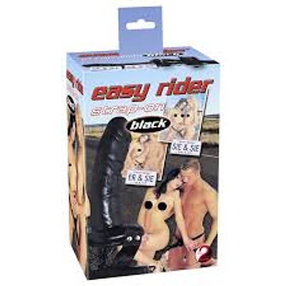 Strap On Cavo Vibrante You2Toys Easy Rider 16 cm Nero con Harness - 6