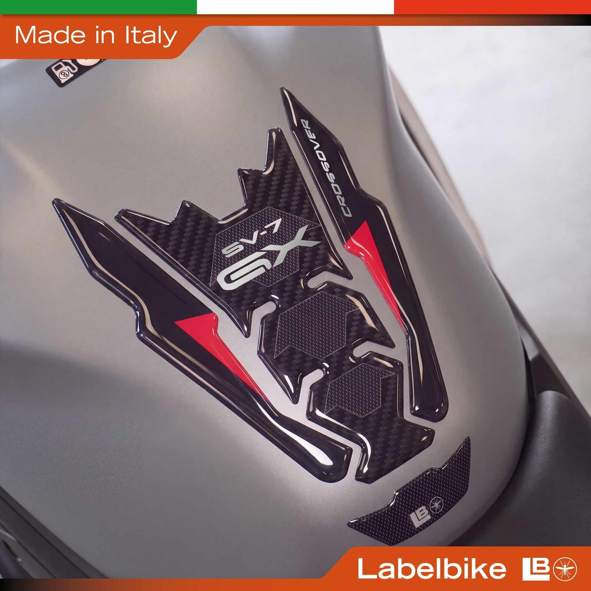 Adesivo Protezione Paraserbatoio moto compatibile con Suzuki SV-7 GX 2026 - 15