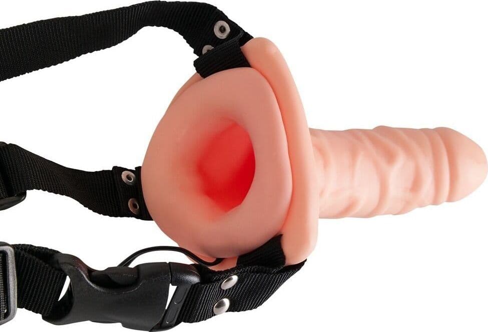 Strap On Cavo Vibrante You2Toys Easy Rider Skin 18 cm con Harness - 4