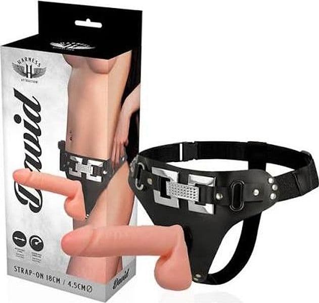 Strap On Vibrante Harness Attraction David 18 cm con Cinturino Regolabile - 8