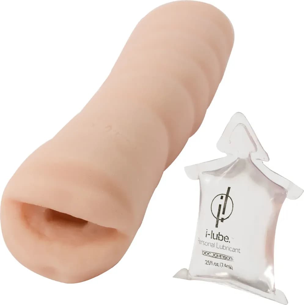 Masturbatore Uomo Doc Johnson UltraSkyn Quickie To Go Mouth Compatto - 3