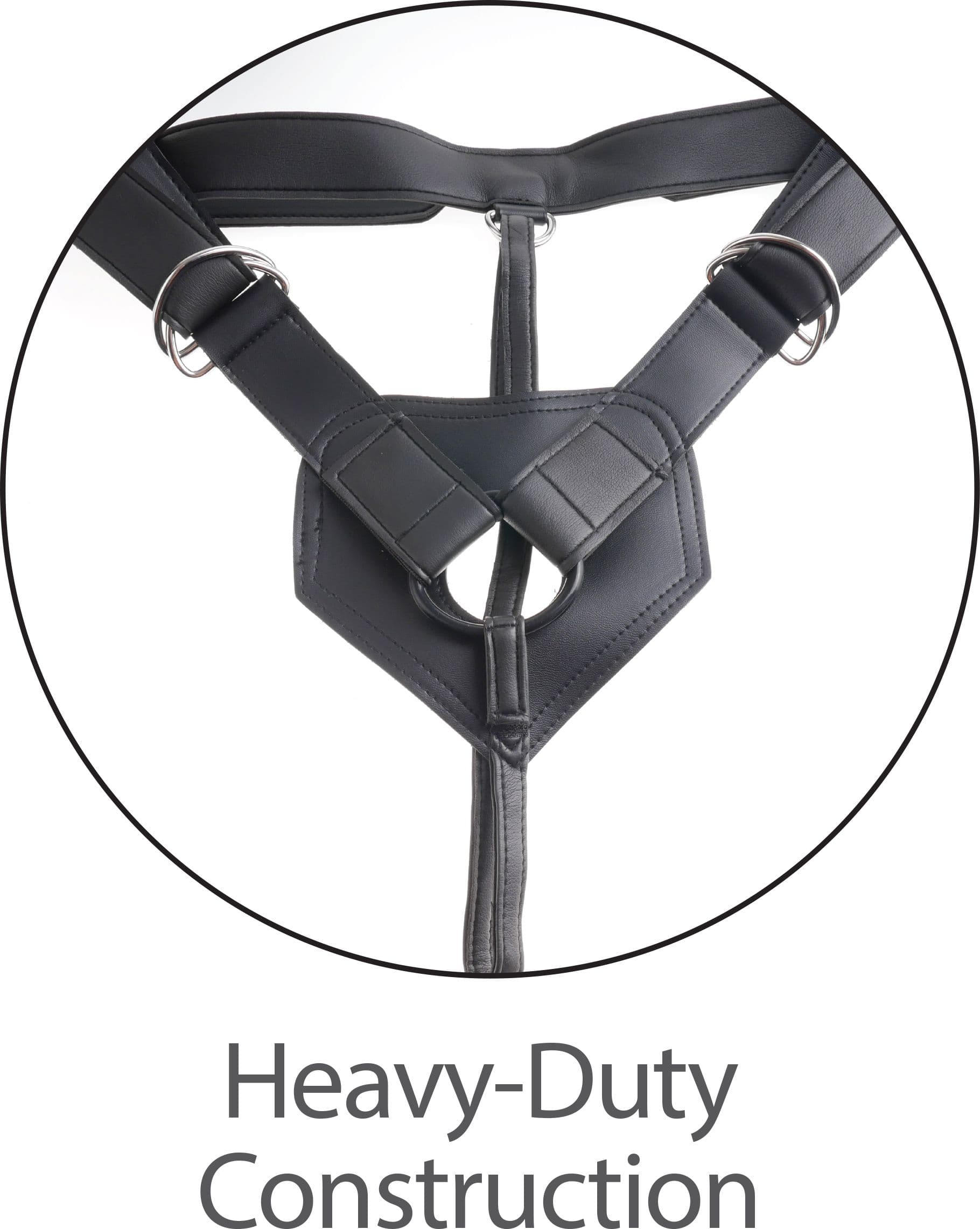 Strap On Pipedream King Cock 17,8 cm Doppio Dildo con Harness Regolabile - 5