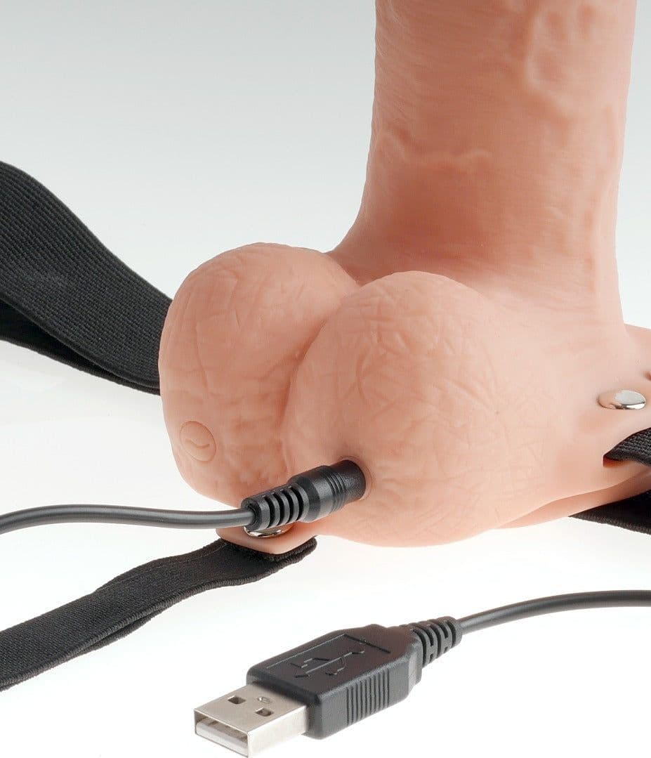 Strap On Cavo Vibrante Pipedream Fetish Fantasy 18 cm Ricaricabile - 3