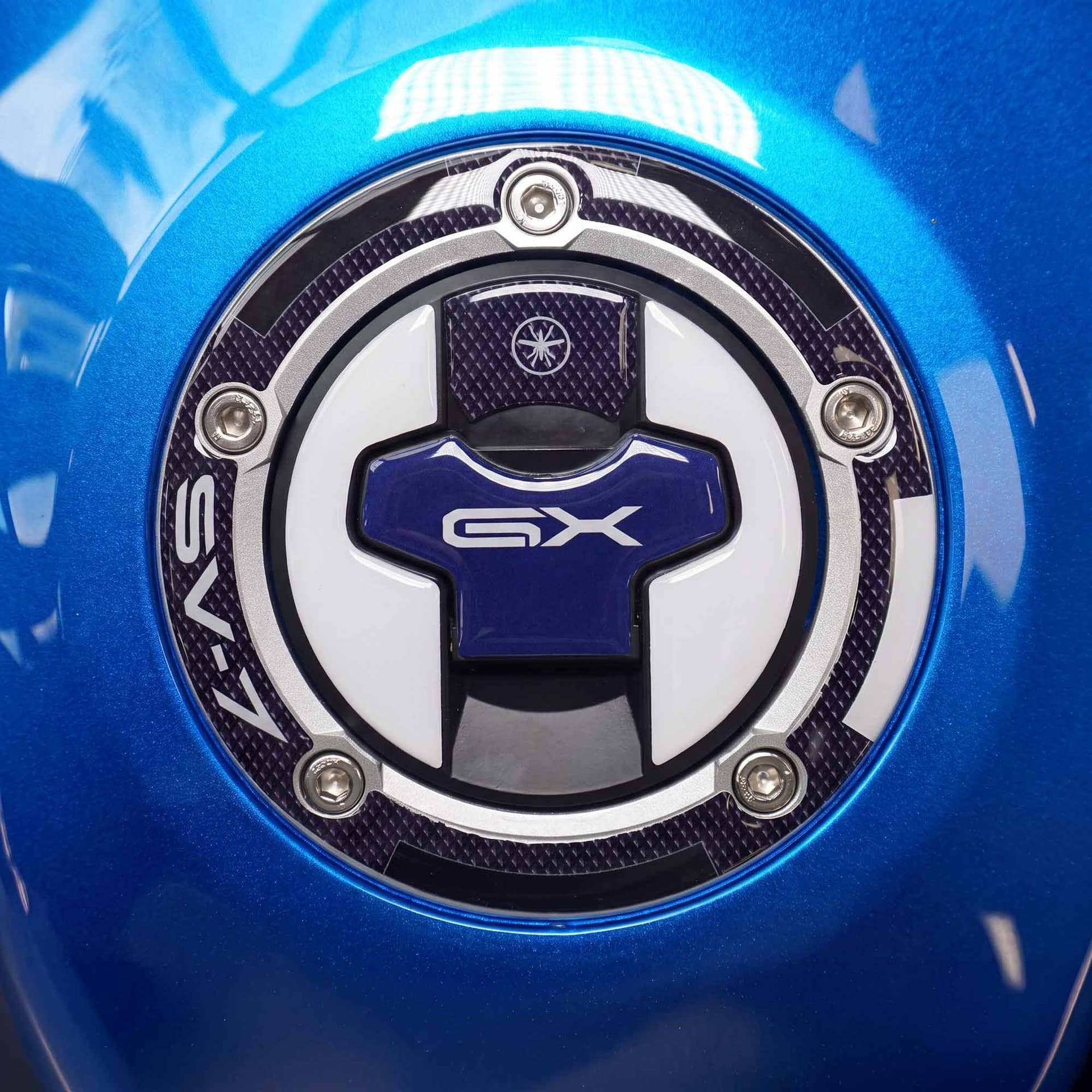 Adesivo 3D Tappo serbatoio moto compatibile con Suzuki SV-7 GX 2026