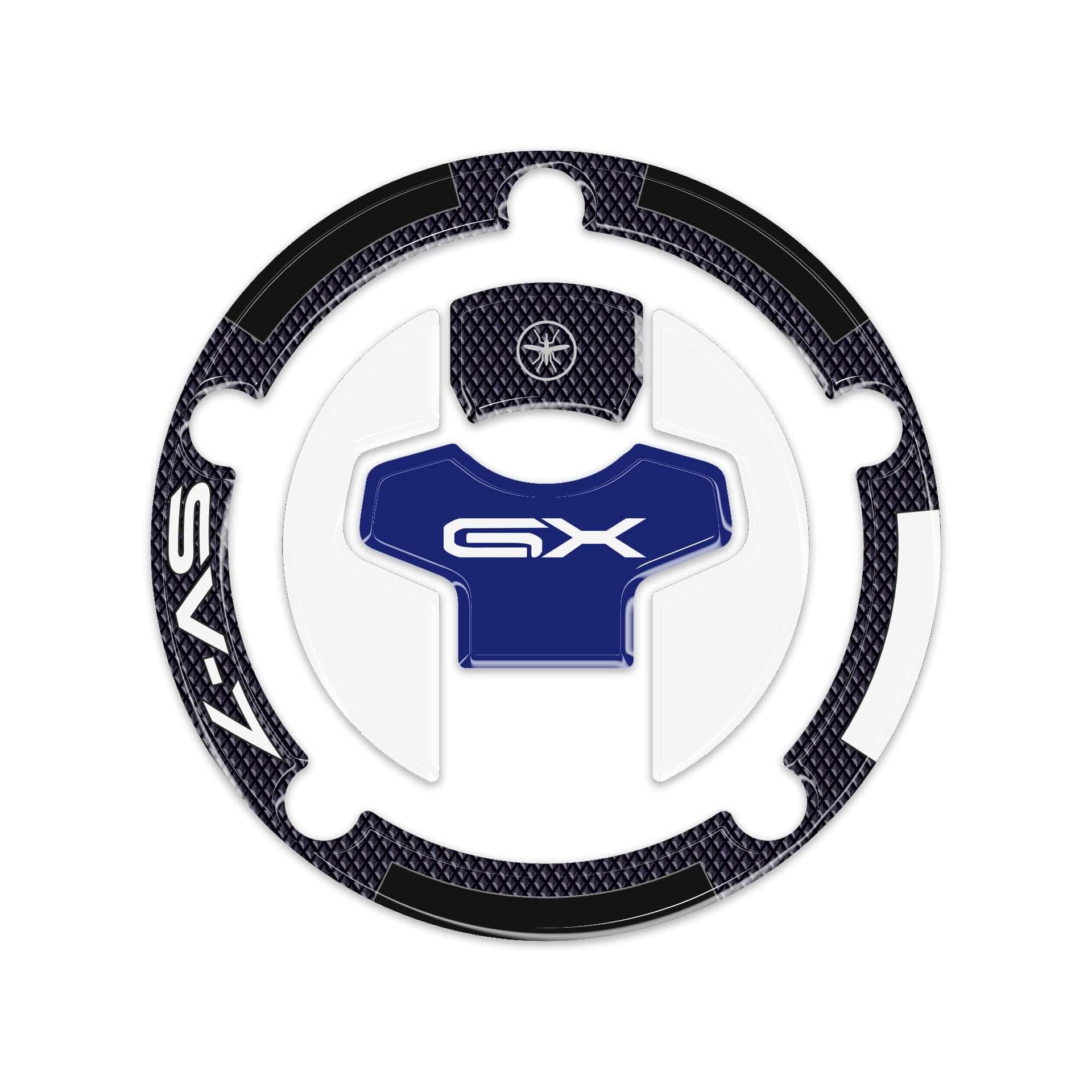 Adesivo 3D Tappo serbatoio moto compatibile con Suzuki SV-7 GX 2026 - 2