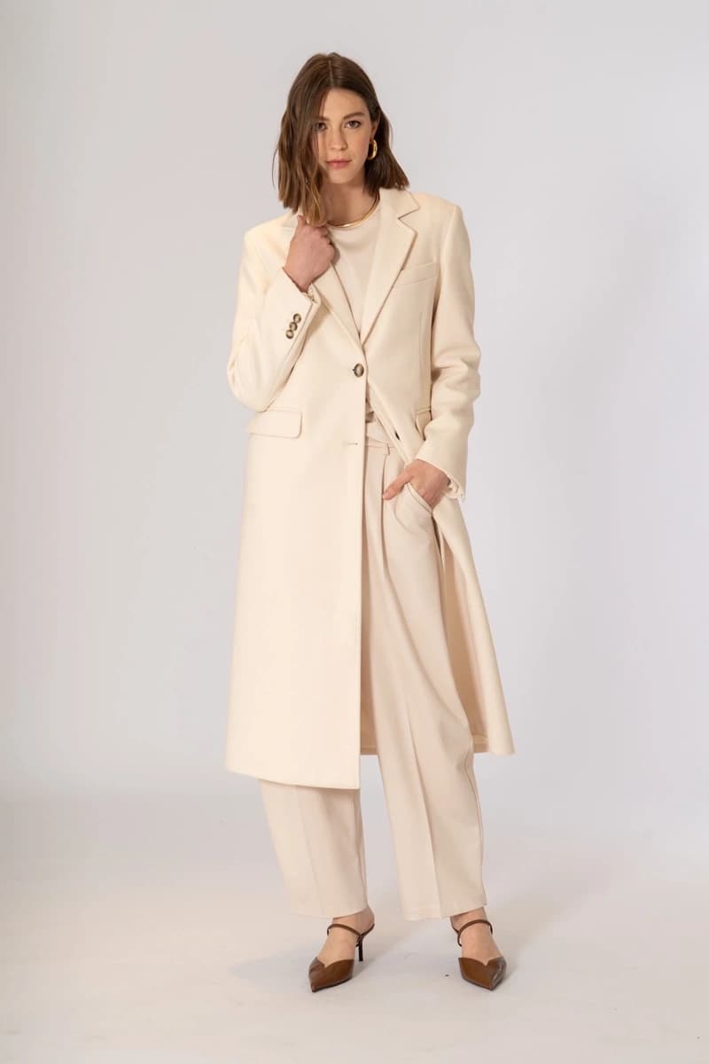 Cappotto bottoni a contrasto | NO-NA'