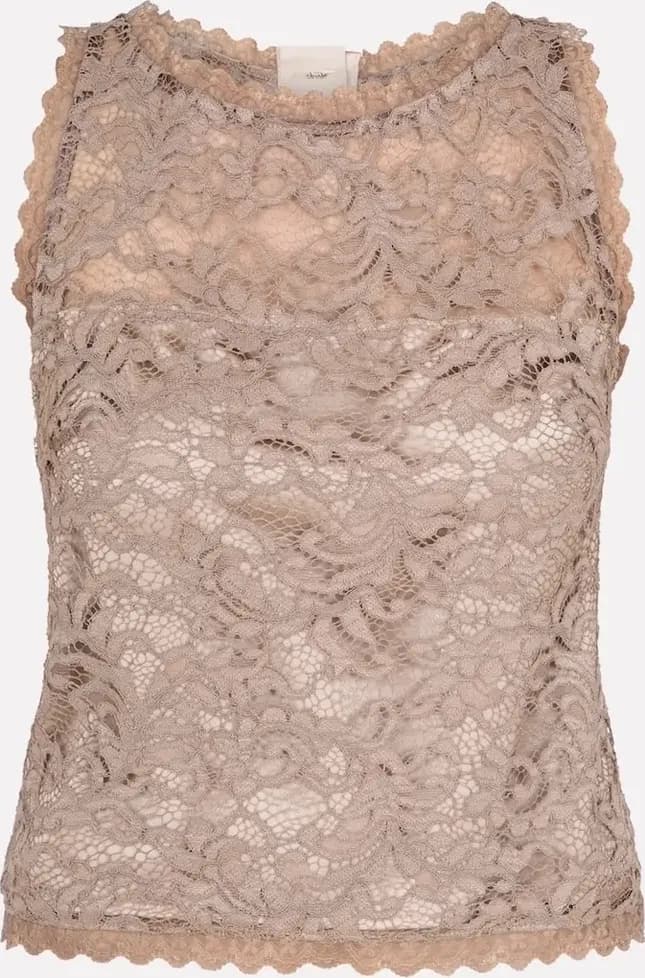 Top pizzo con bottoni gioiello | NO-NA' - 3