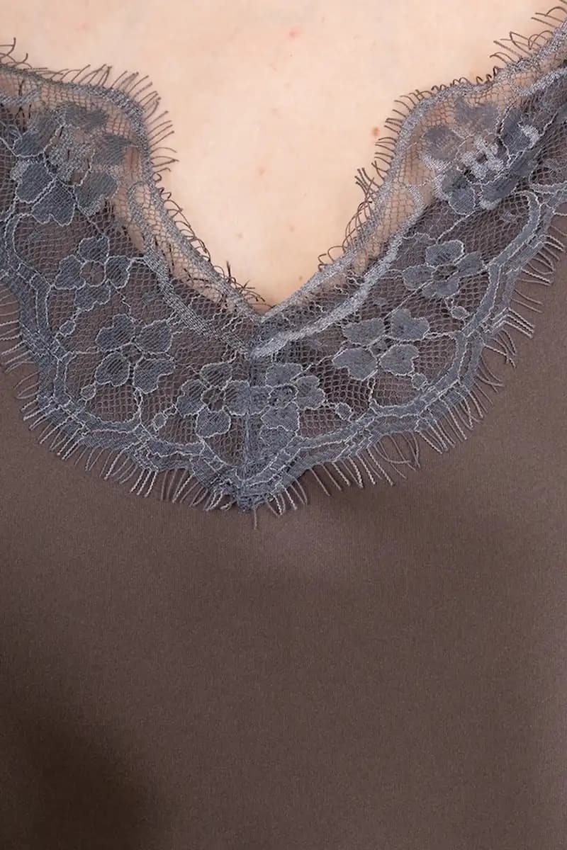 Top con bordo pizzo | NO-NA' - 2