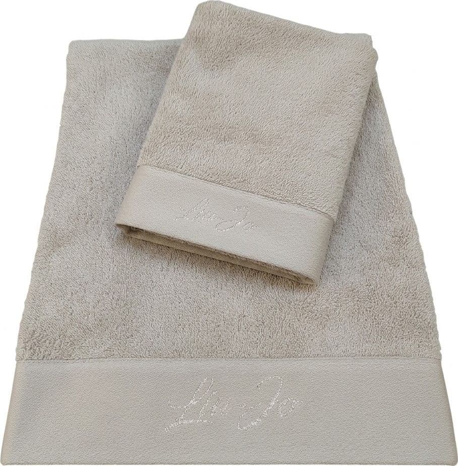 Asciugamani Lurex Liu Jo Art. LB0069 Coppia Viso + Bidet in Spugna di Puro Cotone - 3