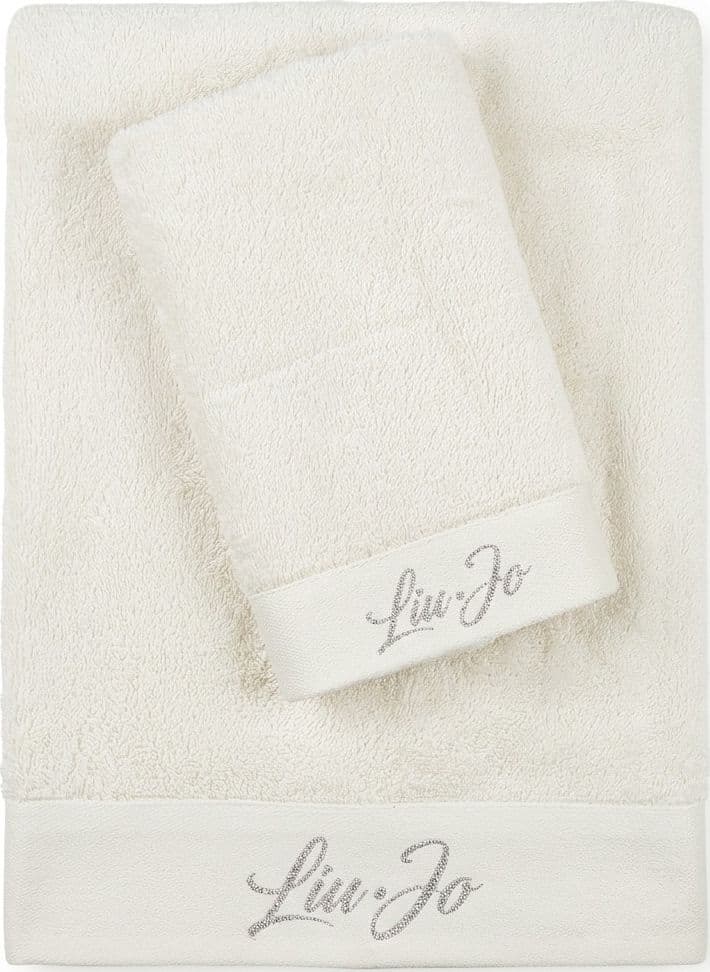 Asciugamani Lurex Liu Jo Art. LB0069 Coppia Viso + Bidet in Spugna di Puro Cotone - 6