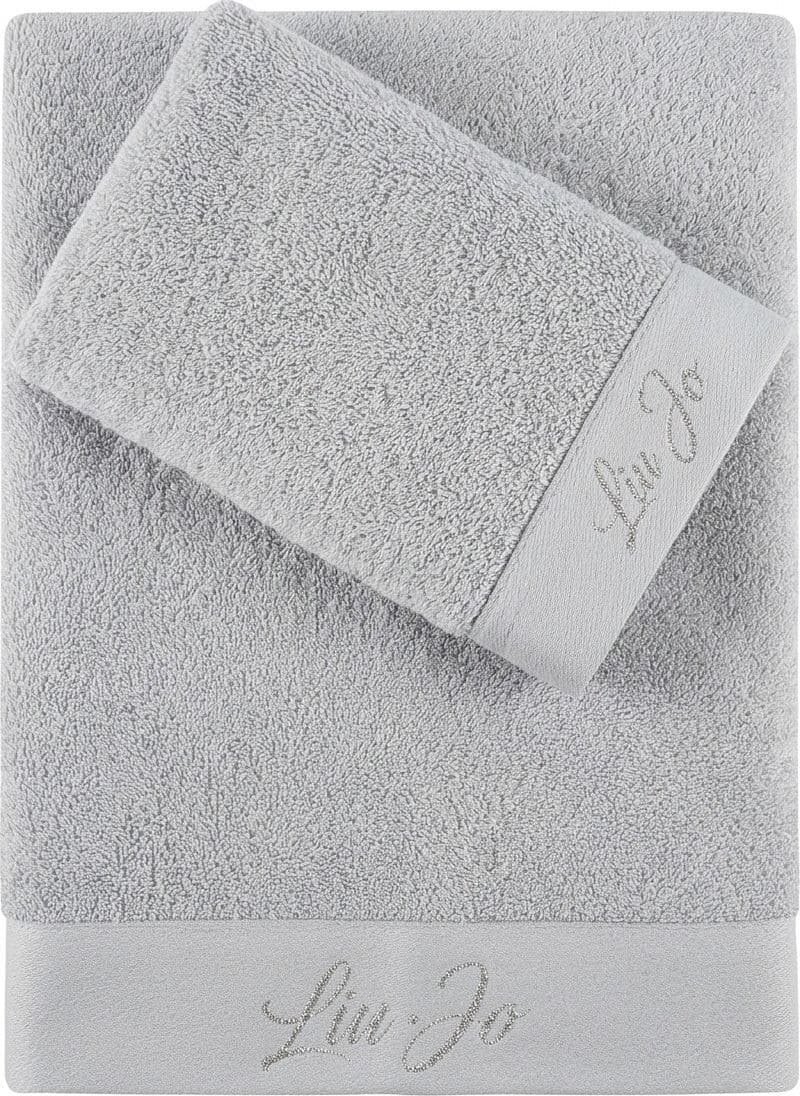 Asciugamani Lurex Liu Jo Art. LB0069 Coppia Viso + Bidet in Spugna di Puro Cotone - 7