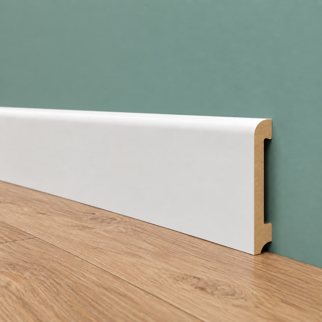 Battiscopa BC in POLIMERI EqualWood HI-TEC 100x15mm - BIANCO (prezzo al metro) - 3