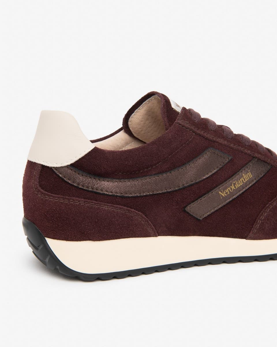 Nero Giardini sneakers da donna in pelle scamosciata e pelle bordo' I617321D613 - 3