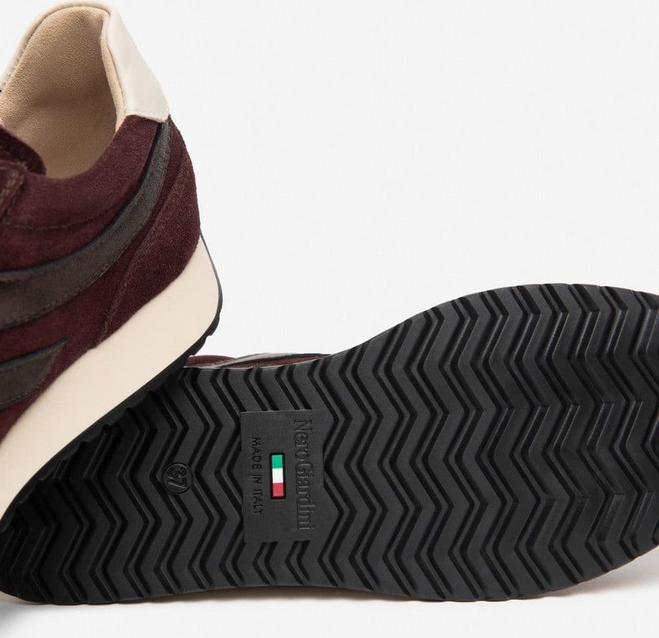 Nero Giardini sneakers da donna in pelle scamosciata e pelle bordo' I617321D613 - 4