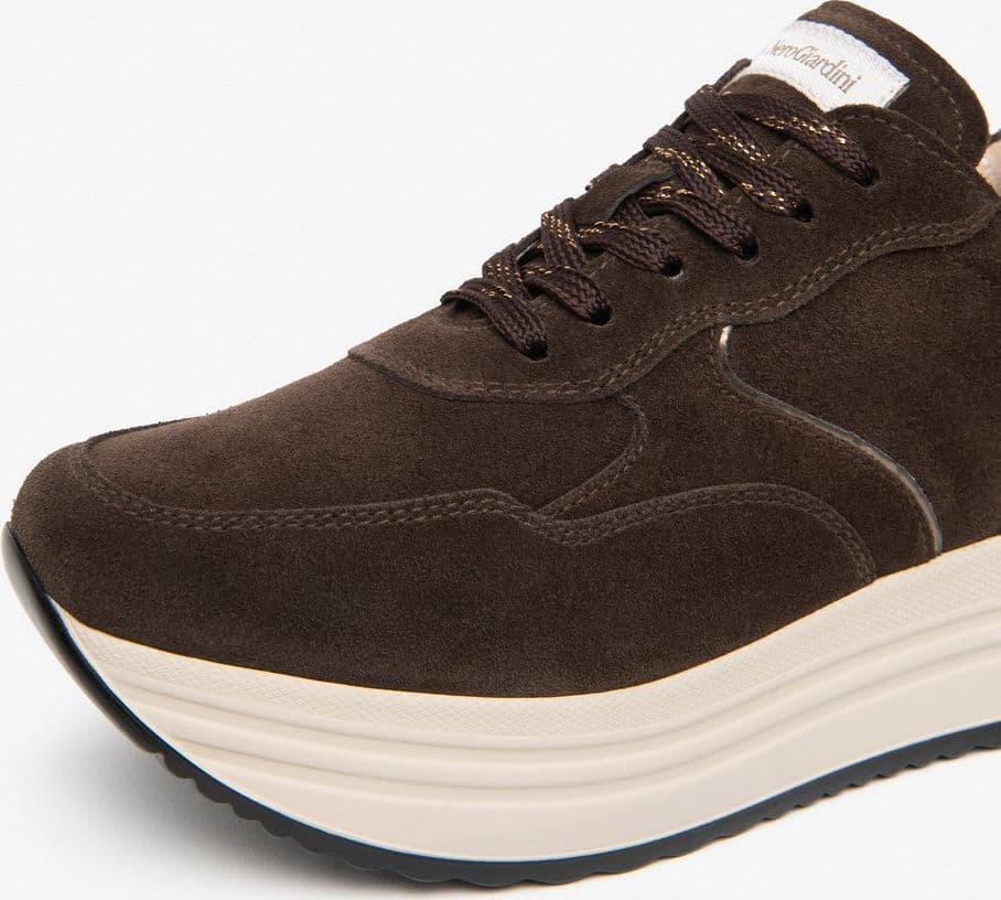 Nero Giardini sneakers da donna in pelle scamosciata testa di moro I617341D300 - 3