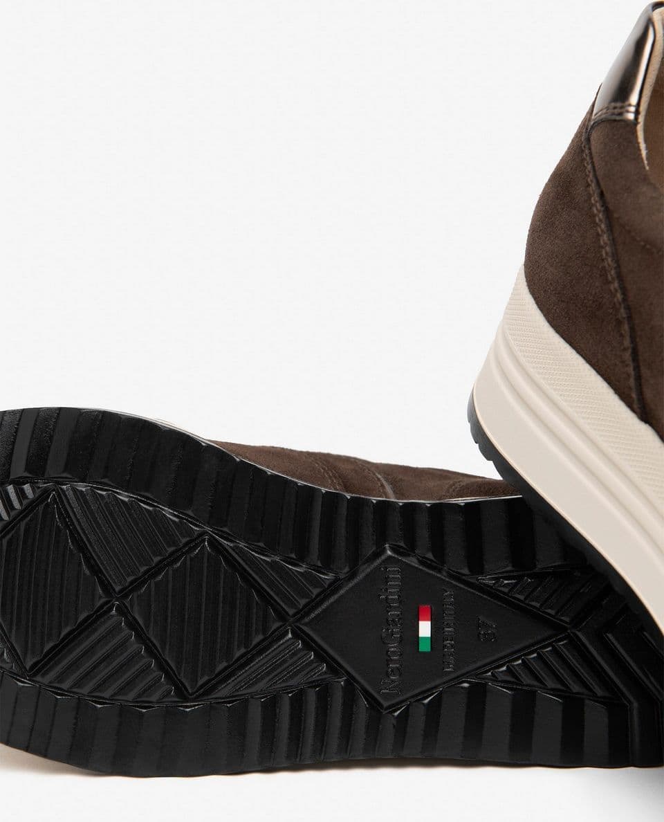 Nero Giardini sneakers da donna in pelle scamosciata testa di moro I617341D300 - 4