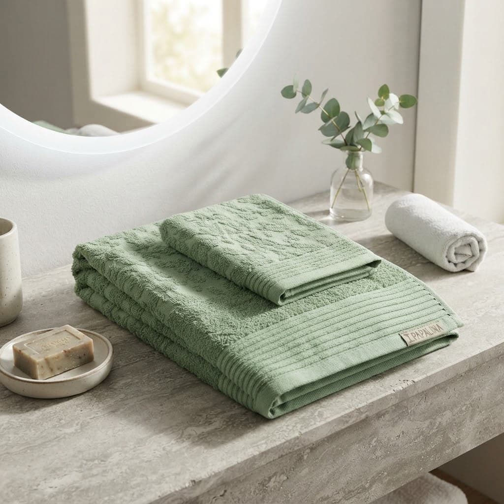 Set Asciugamani 1+1 Papalina AS0189 in Spugna Jacquard 100% Cotone - 8