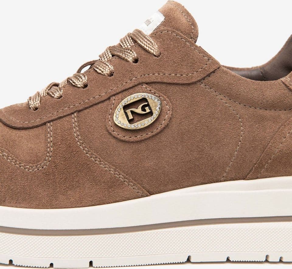 Nero Giardini sneakers da donna in pelle scamosciata mou beige I617362D442 - 3