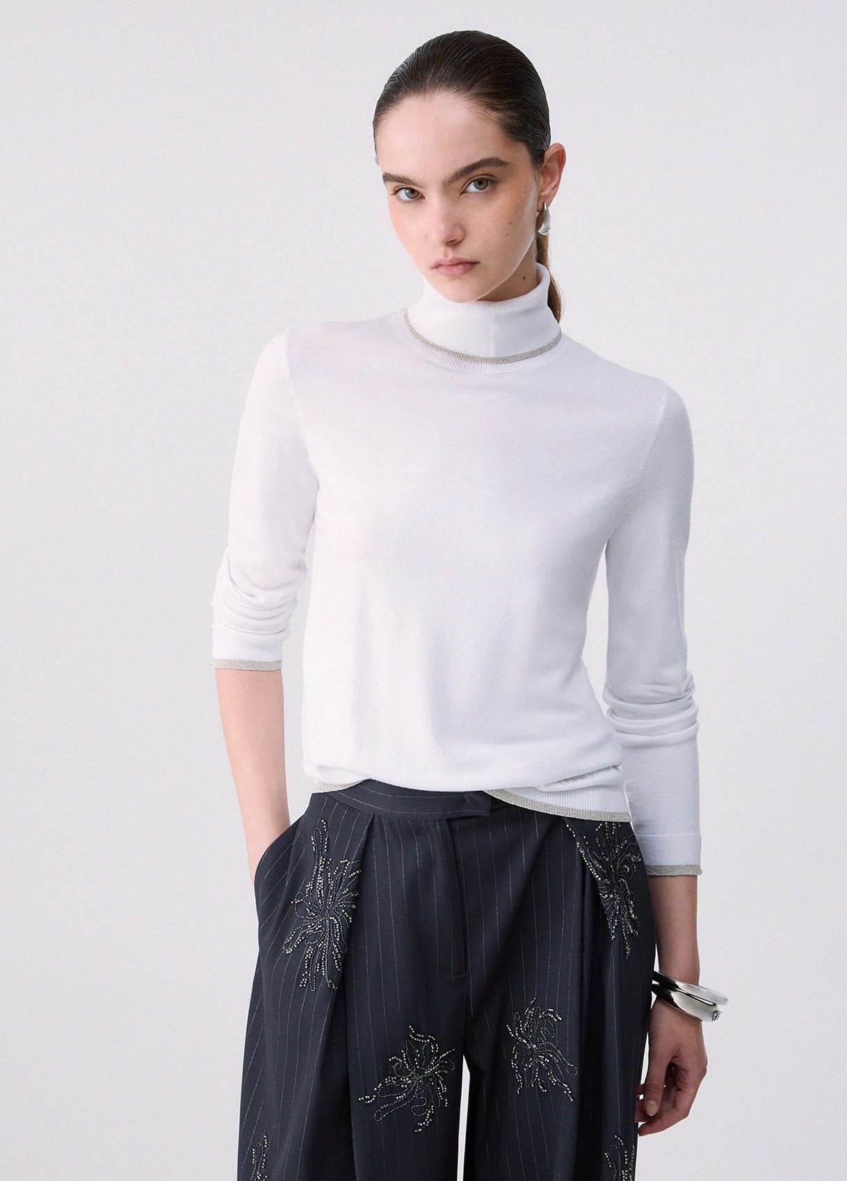LIU JO  MAGLIA WF6013-MS49I – BIANCO LANA (10701)