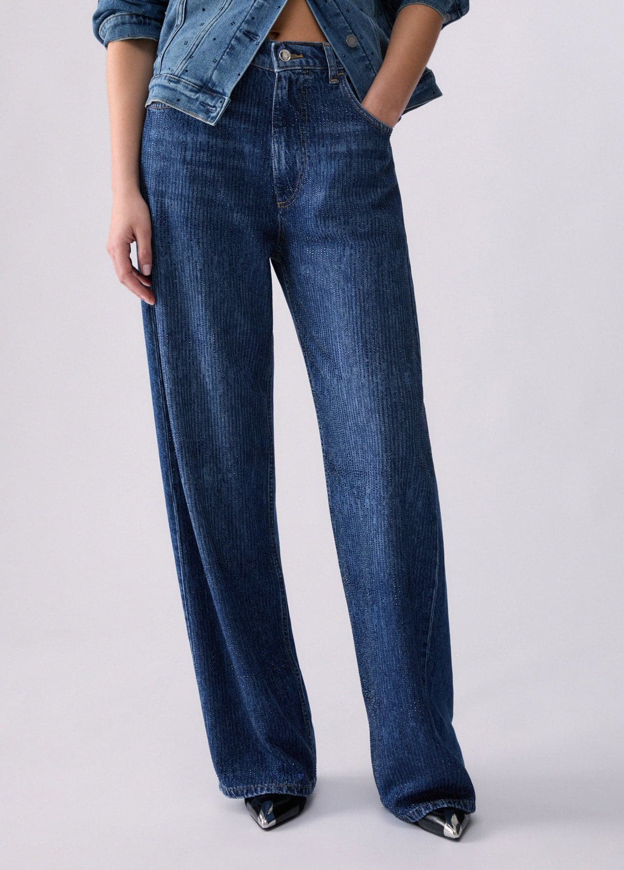 LIU JO  Jeans UF6166-D0373 – DEN.BLUE STRASS RAIN (79111)
