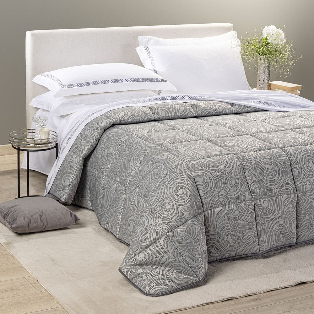 Trapunta Silver ! Caleffi  Barocco in Raso Jacquard 265x265 cm - - 4