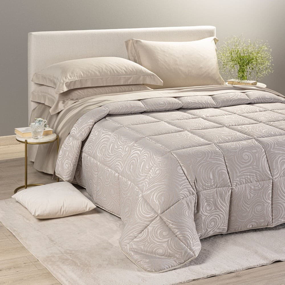 Trapunta Silver ! Caleffi  Barocco in Raso Jacquard 265x265 cm - - 6