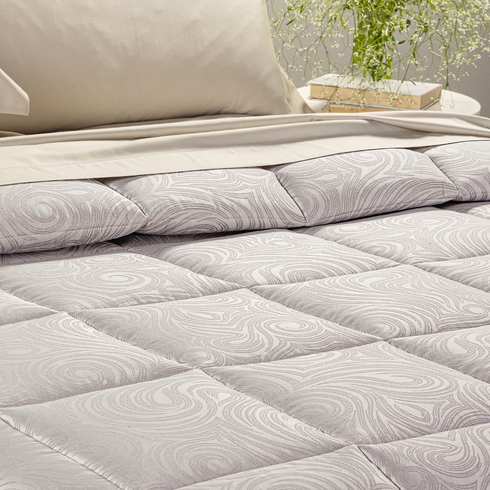 Trapunta Silver ! Caleffi  Barocco in Raso Jacquard 265x265 cm - - 8