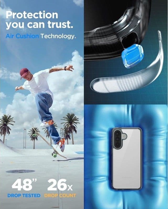 Spigen Ultra Hybrid - Custodia per Samsung Galaxy A57 5G (Space Crystal) - 10