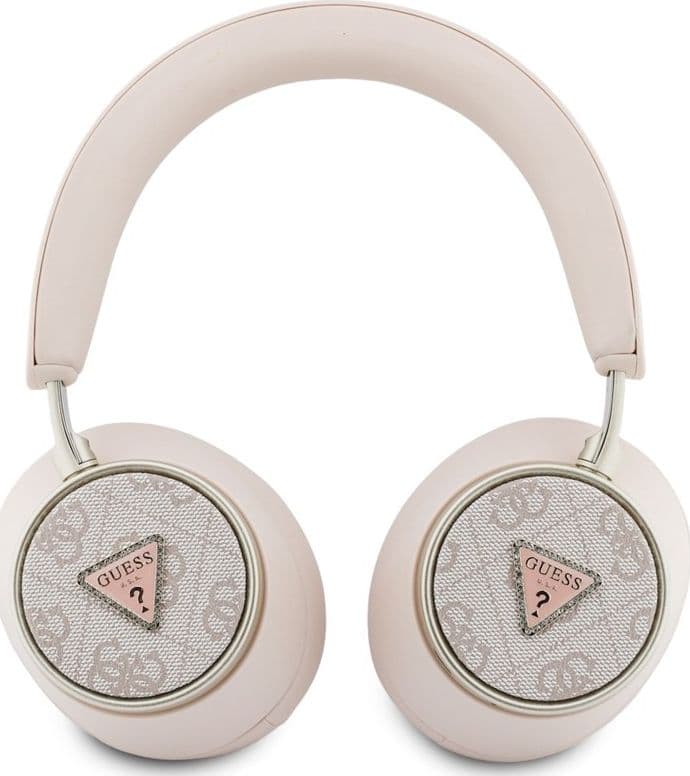 Cuffie on-ear wireless Bluetooth V5.4 ENC con logo triangolare Guess 4G (rosa) - 2