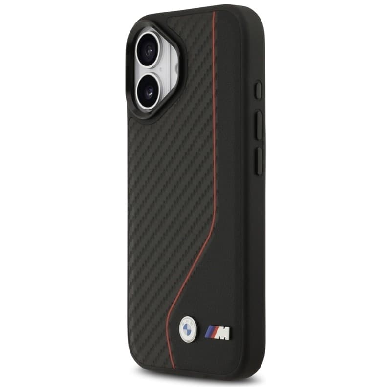 BMW M Carbon Line & Logo MagSafe - Case iPhone 17 (red) - 2
