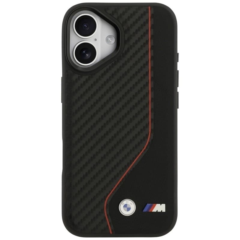 BMW M Carbon Line & Logo MagSafe - Case iPhone 17 (red) - 3