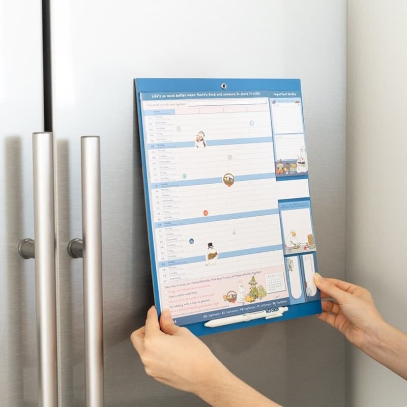 Moomin - Calendario magnetico / Agenda mensile 2026/2027 (30 x 34 cm) - 3
